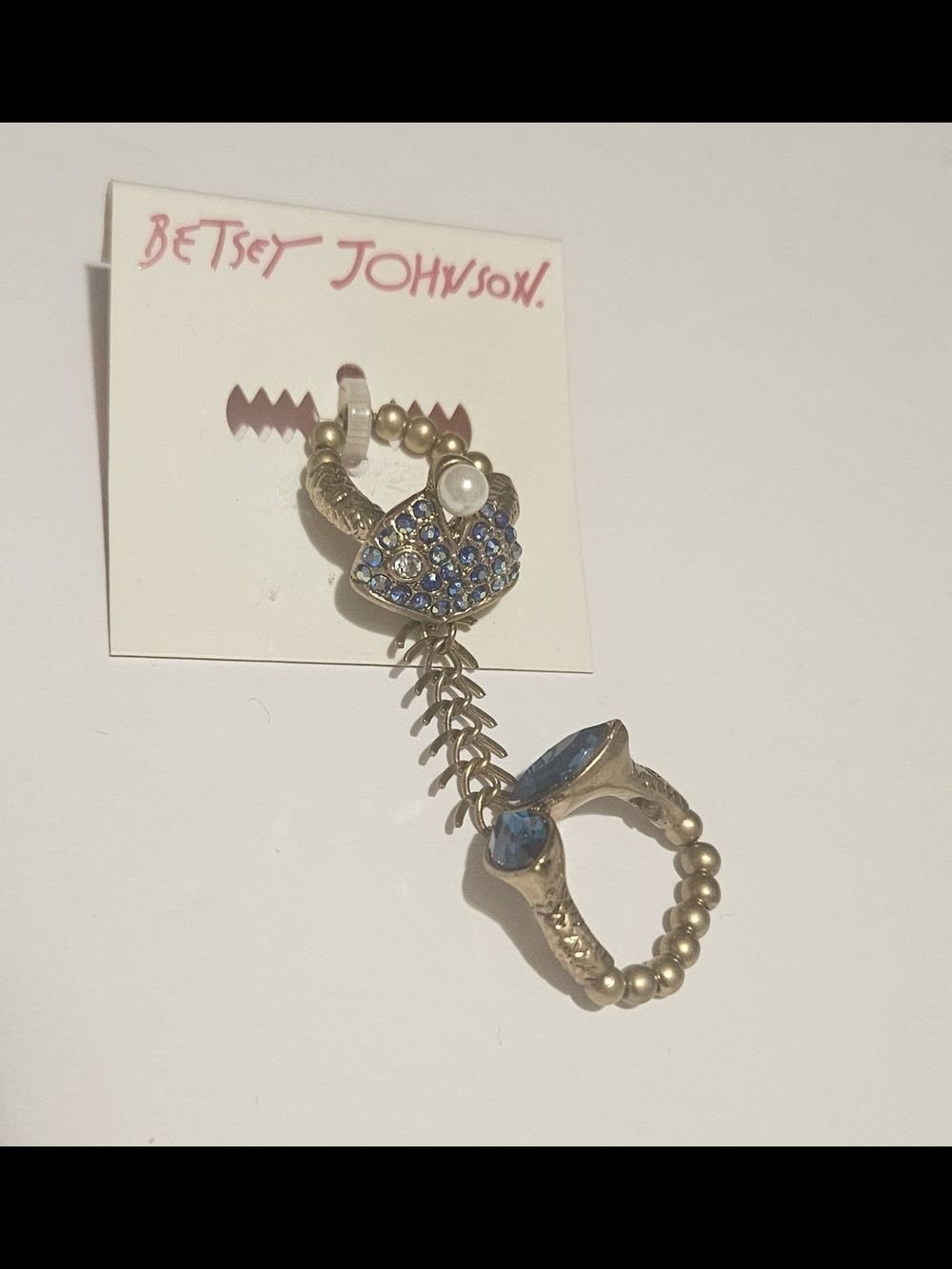 Betsey Johnson Gold-Tone Double Ring